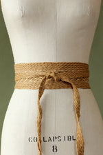 Braided Hemp Tie Belt