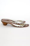 Golo Metallic Strappy Sandals 8