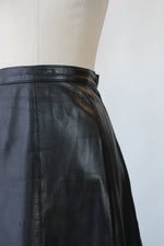 Caruso Leather Trumpet Skirt M
