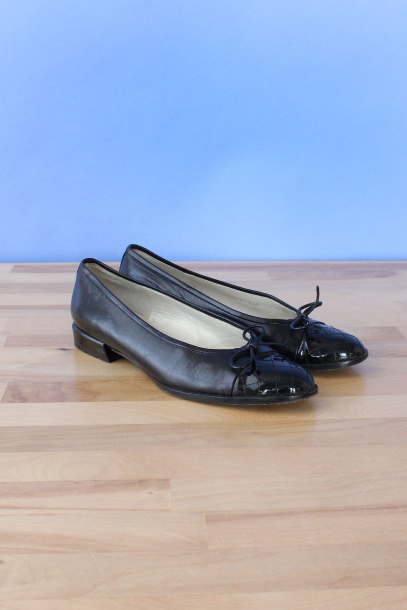 Delman Cap Toe Flats 8.5