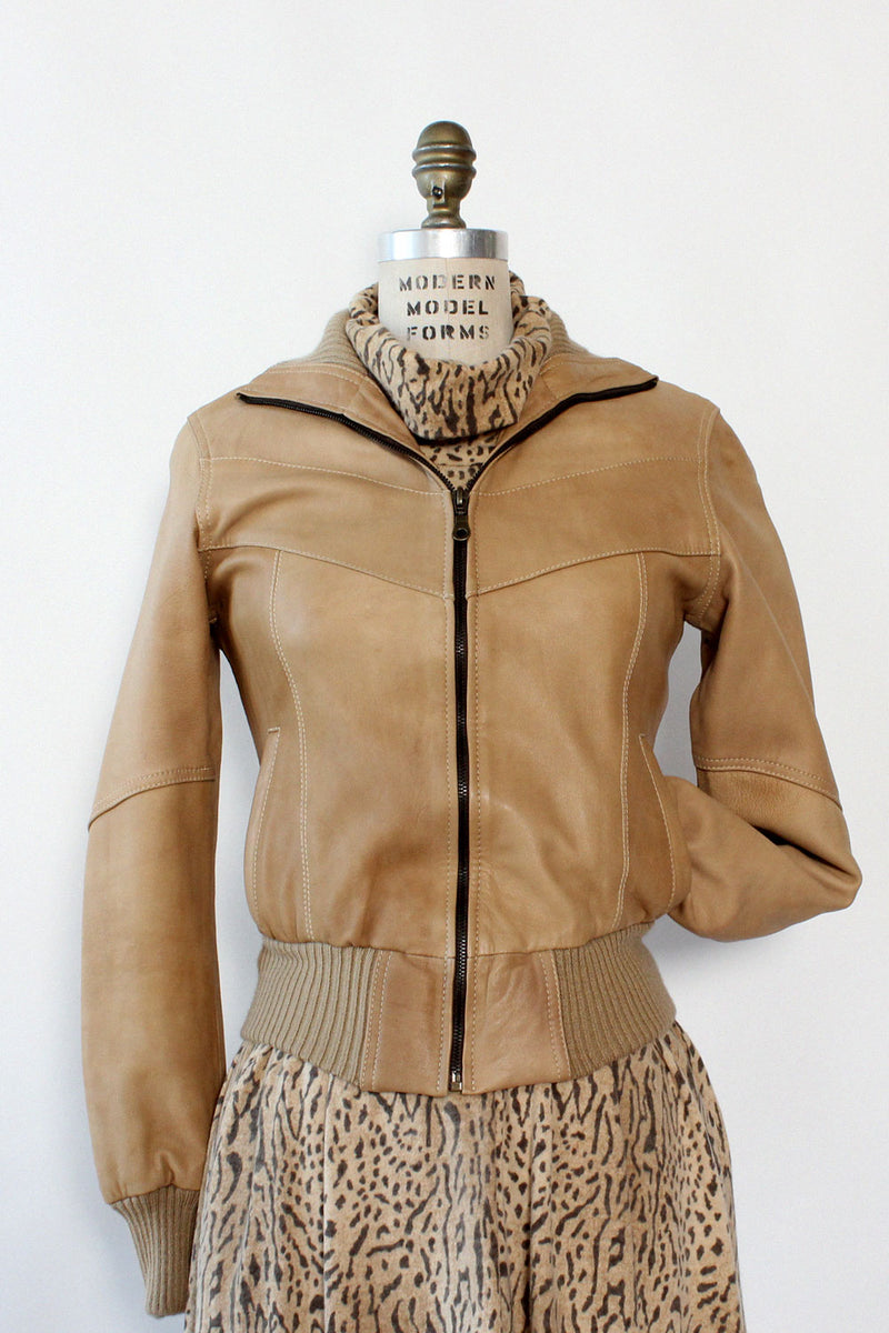 Golden Oak Leather Jacket XS/S