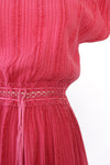 Hot Pink Grecian Gauze Dress S-L