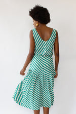 Silk Candy Stripe Dress S