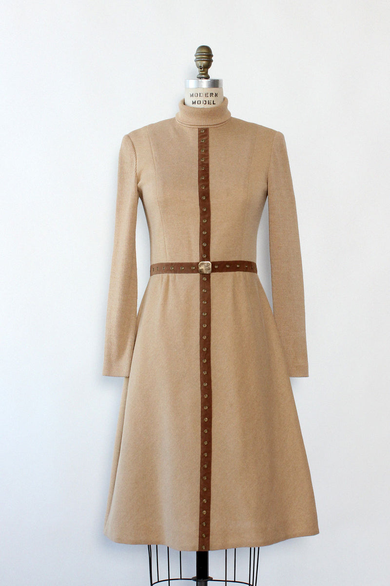 Camel Knit Sweaterdress M