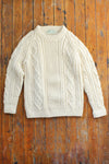 Irish Wool Handknit Sweater S/M