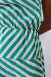 Silk Candy Stripe Dress S