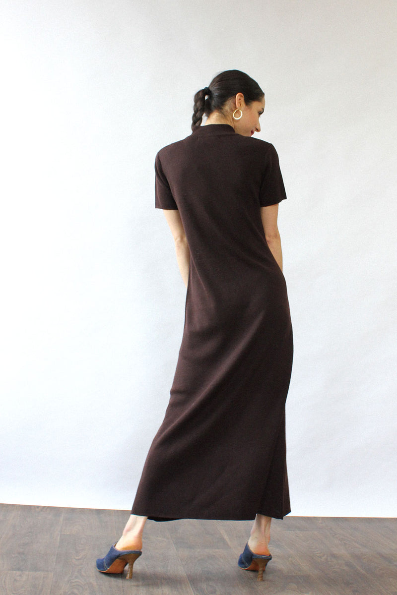 Espresso Knit Maxi Dress