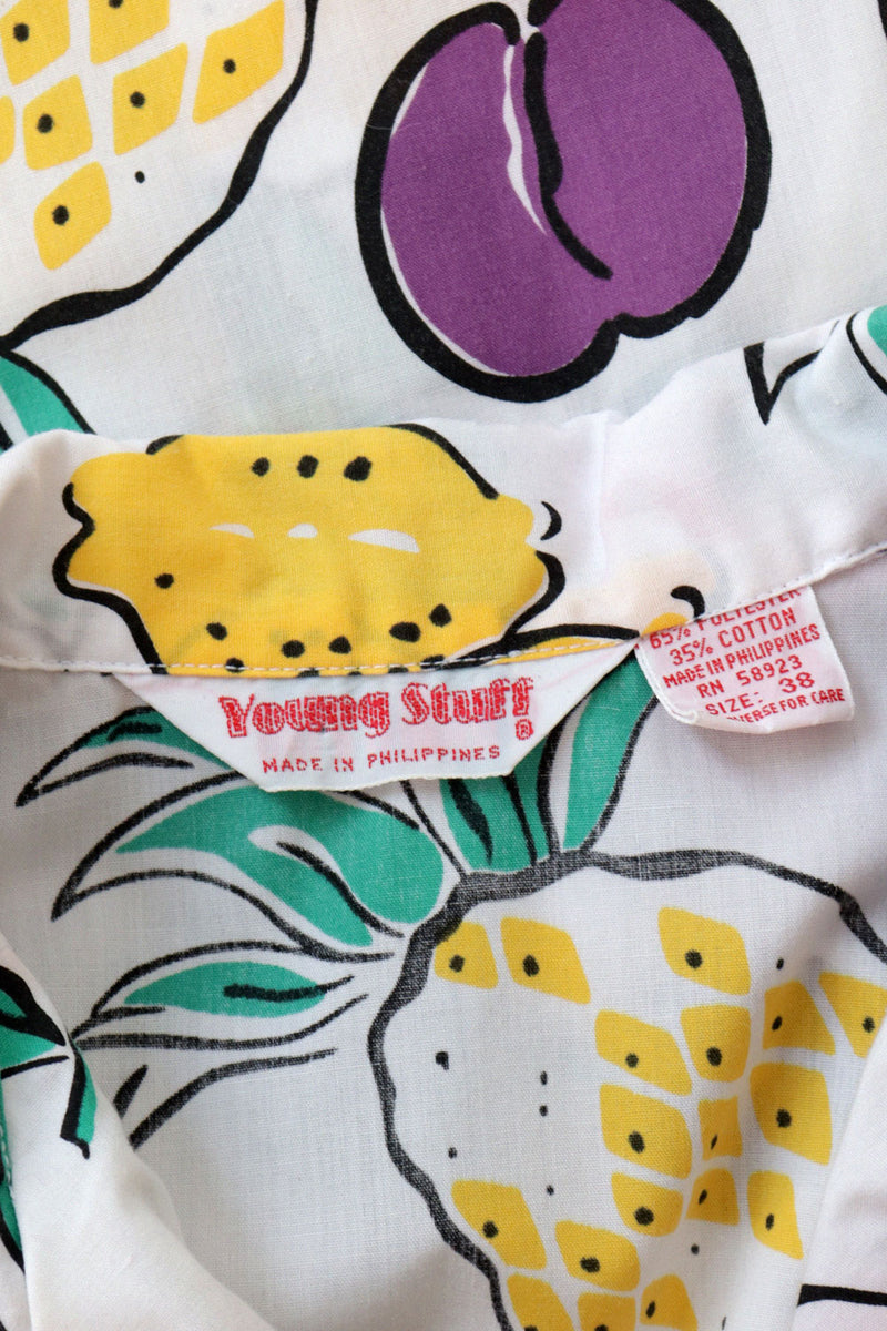 Fruit Salad Boxy Buttondown M/L