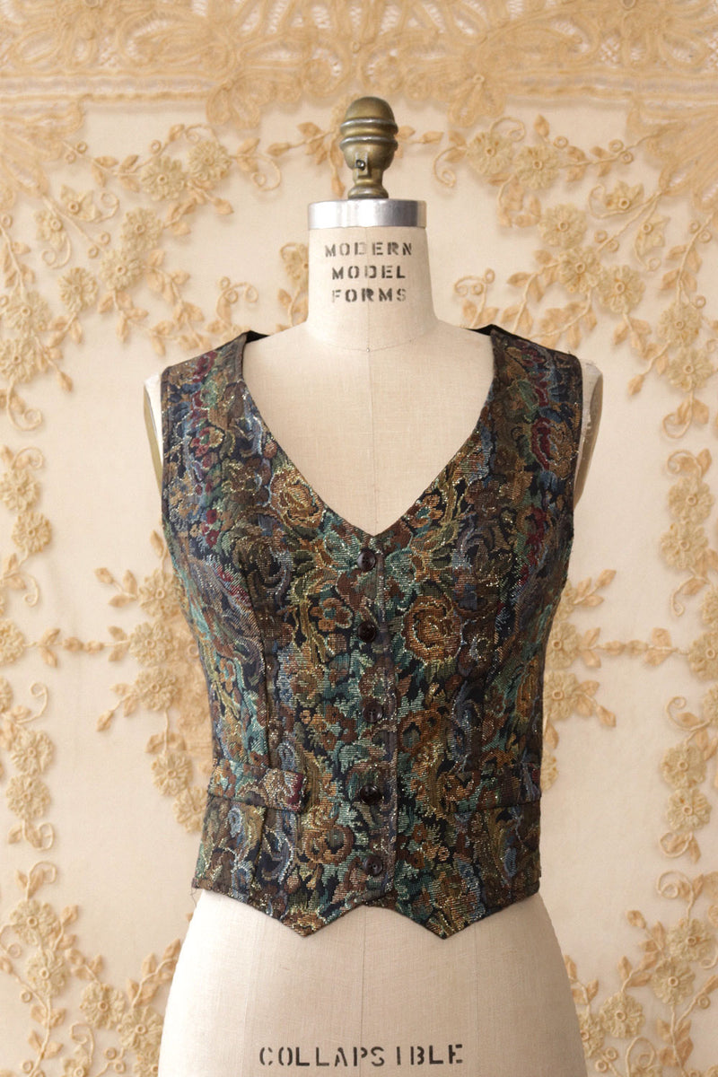 Brocade Fitted Vest XS/S