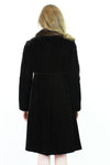 1960s velvet & mink coat XS