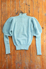 Puff Sleeve Turtleneck Sweater M