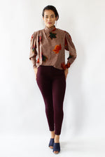Silk Foliage Blouse M