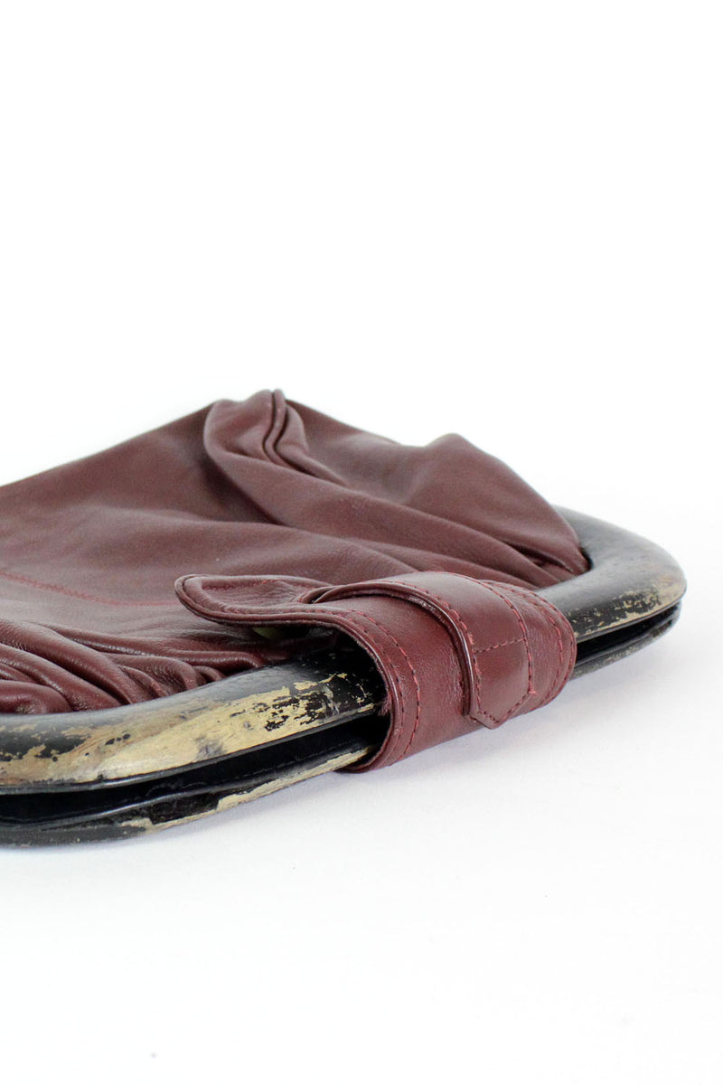 SALE / wood frame clutch