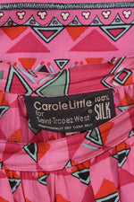 Magenta Prism Print Silk Gauchos S