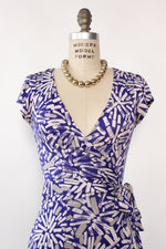 DVF Paintstroke Silk Wrap Dress S/M