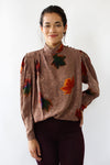 Silk Foliage Blouse M