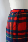 Lauren Plaid Wrap Skirt XS/S