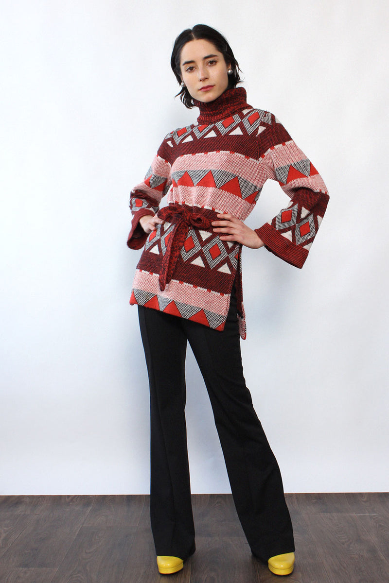 Soft Geometry Turtleneck Tunic XS-M