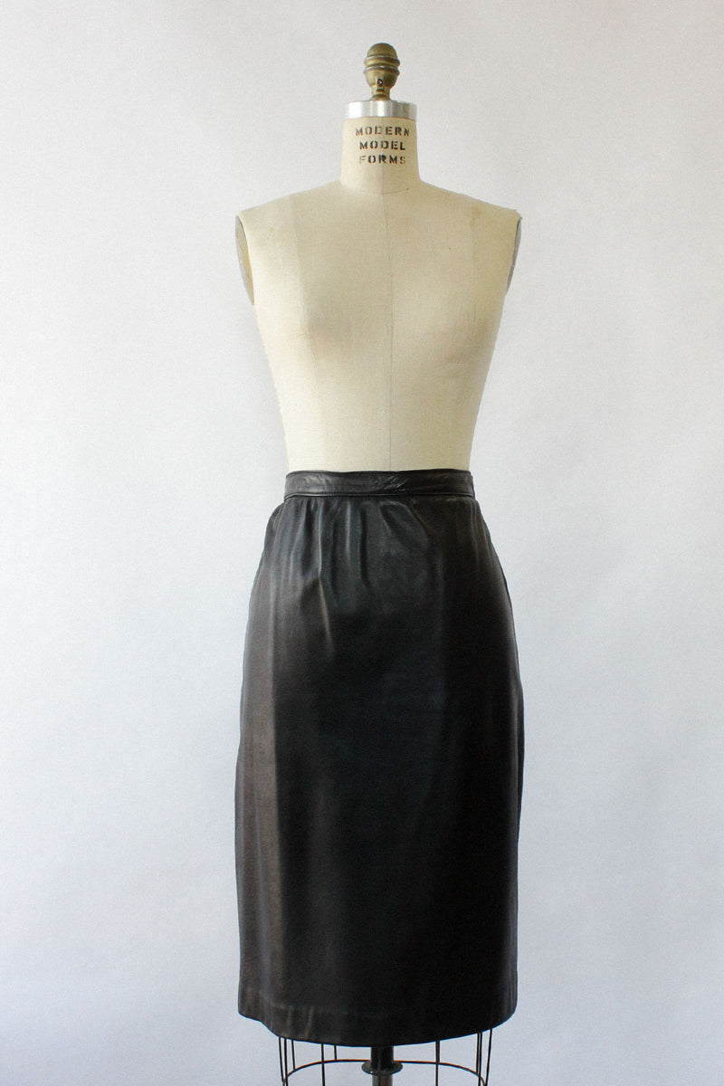 Supple Leather Skirt L