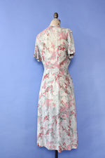 Louisa Alcott Whimsical Garden Rayon Dress M/L