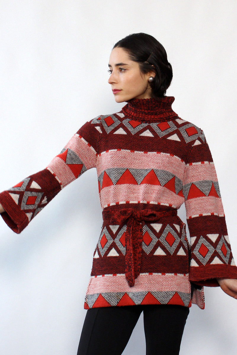 Soft Geometry Turtleneck Tunic XS-M