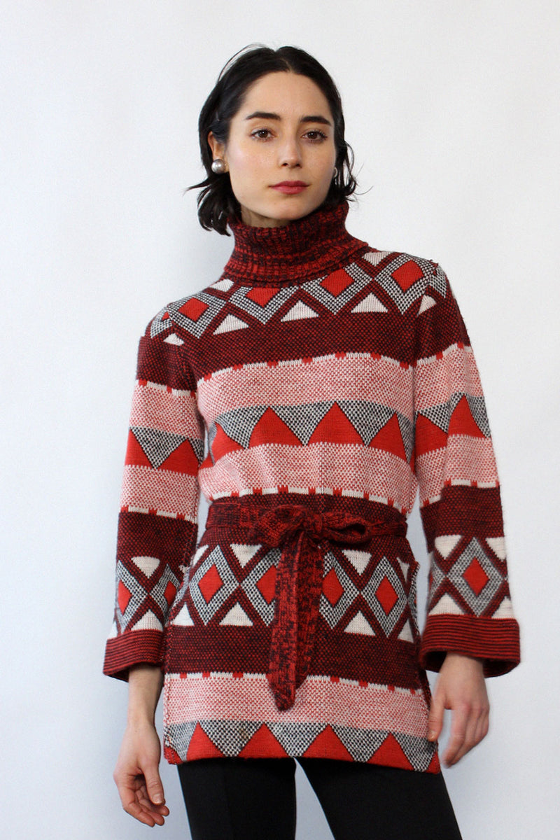 Soft Geometry Turtleneck Tunic XS-M