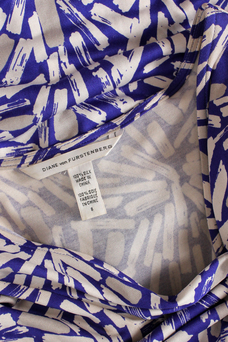DVF Paintstroke Silk Wrap Dress S/M