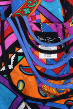 Silk Collage Diane Freis Dress S/M