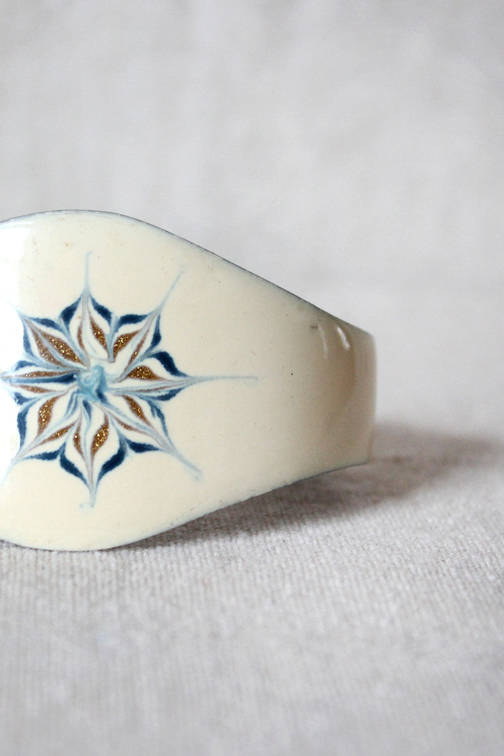 Spin Art Enamel Cuff