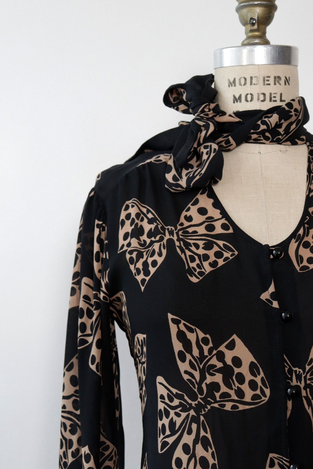 Milly Silk Bow Blouse S