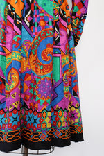 Silk Collage Diane Freis Dress S/M