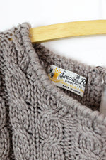 braided knit sweater