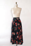 Watercolor Peony Tea Skirt L
