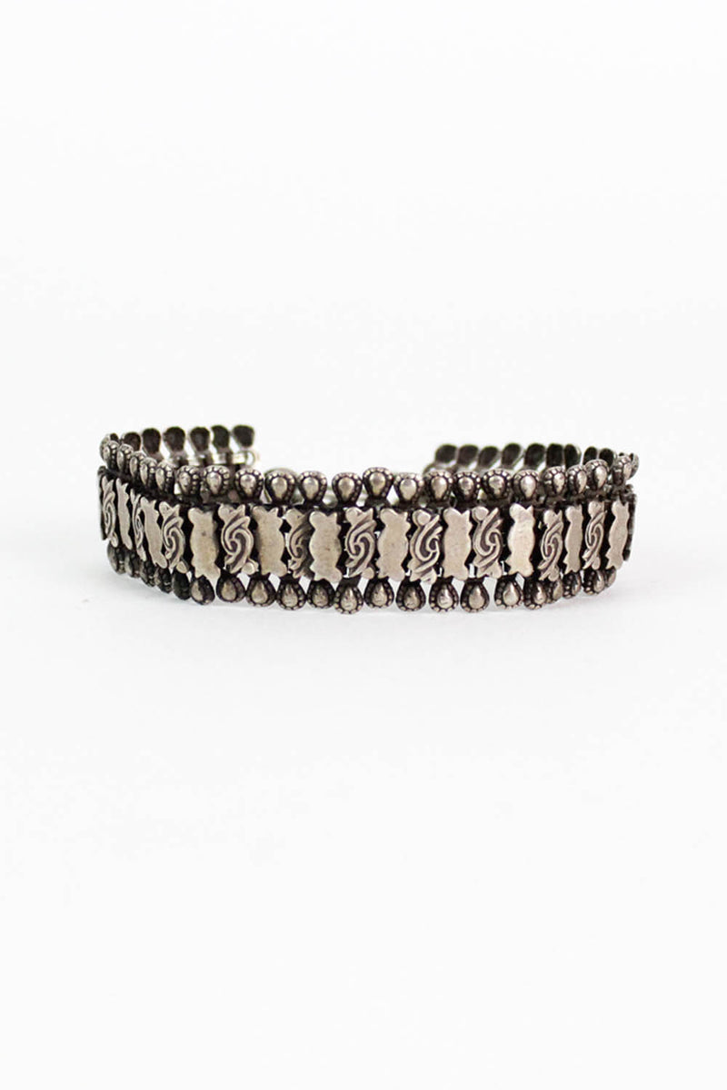 Indian Silver Signed Bracelet