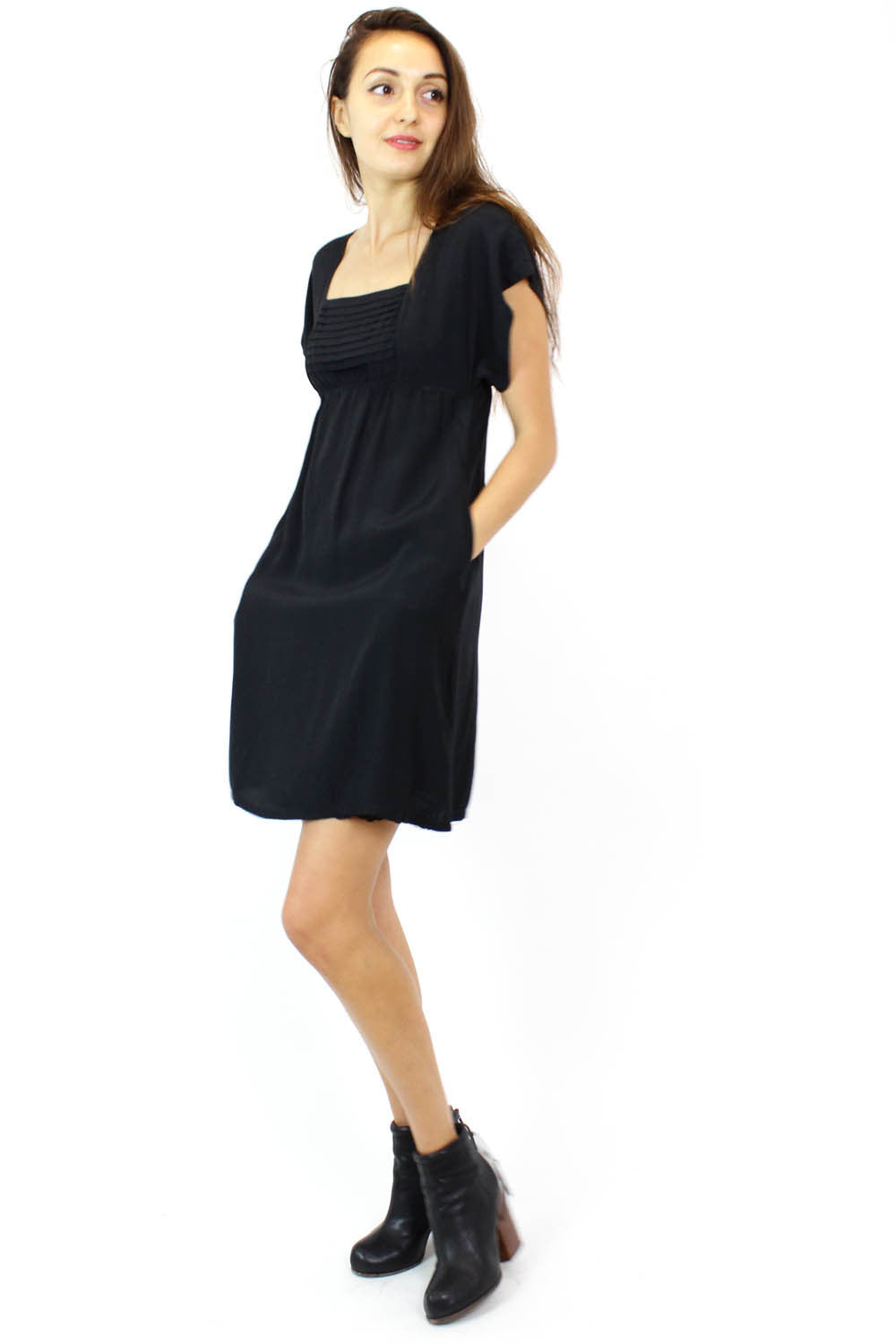 empire waist dress with pockets