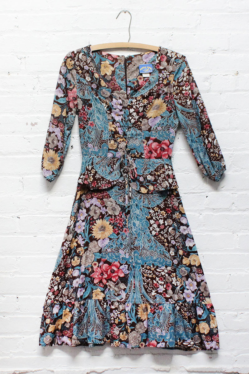 Paper Moon 70s Floral Dress XS