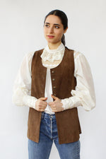 Swedish Suede Tunic Vest S