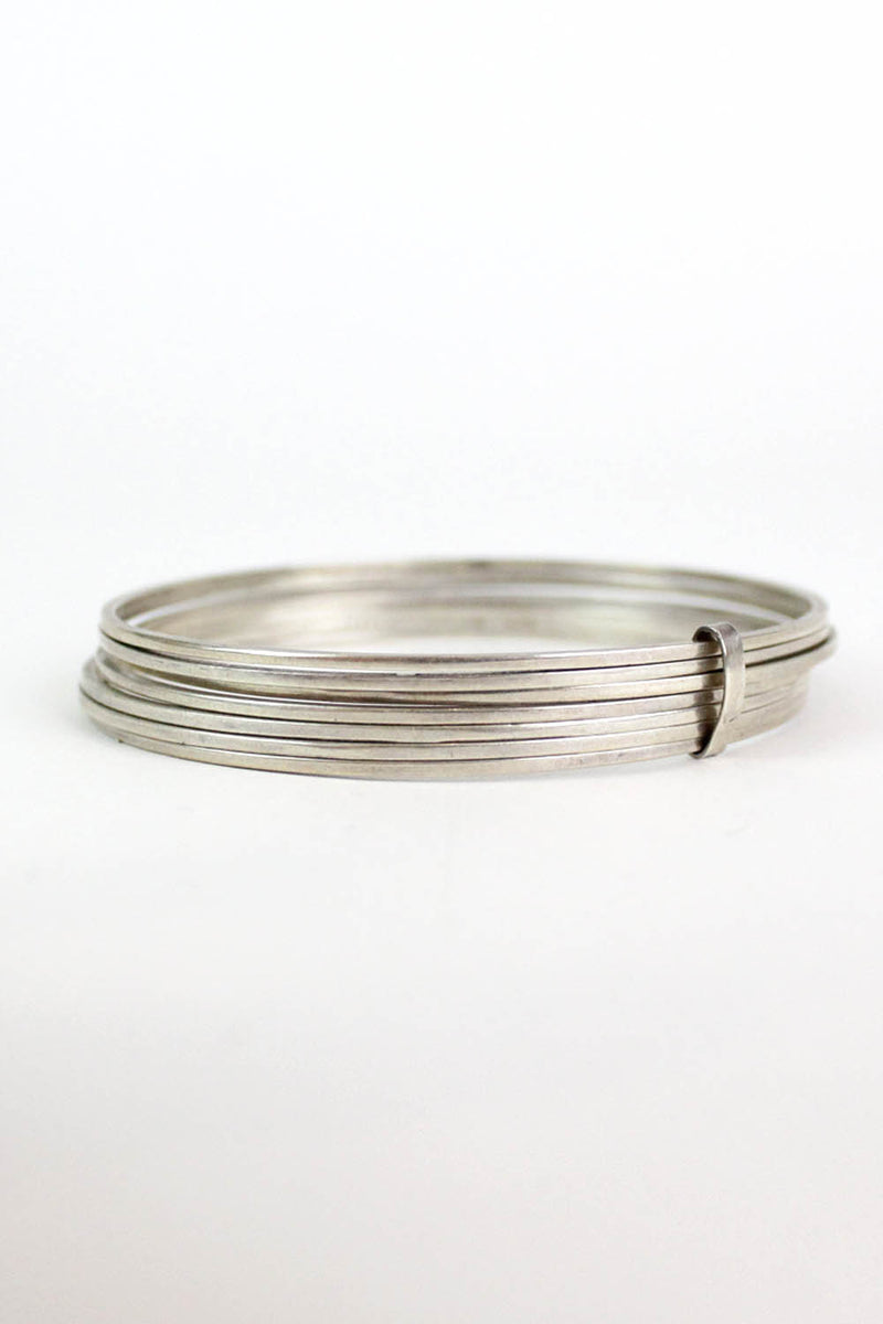 Sterling Bangle Lucky No. Seven