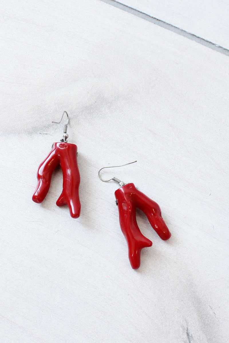 Red Coraline Earrings