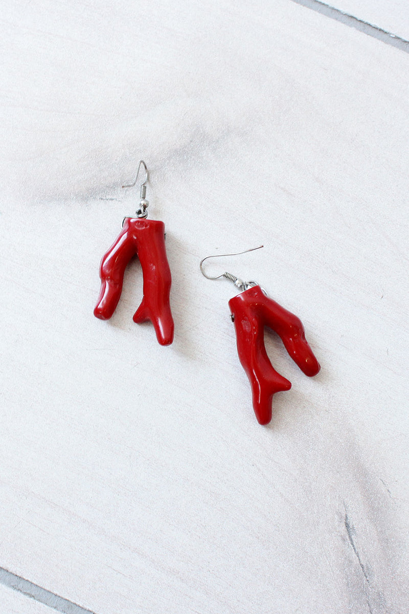 Red Coraline Earrings