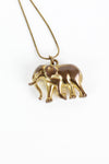 Bronzed Elephant Necklace