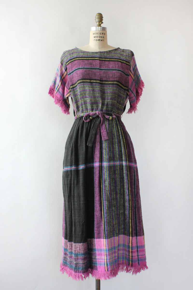 Dusk Woven Fringe Dress S/M
