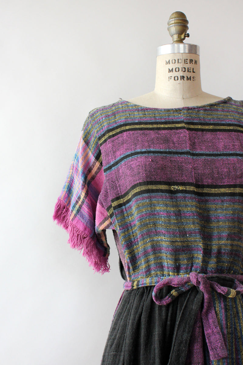 Dusk Woven Fringe Dress S/M
