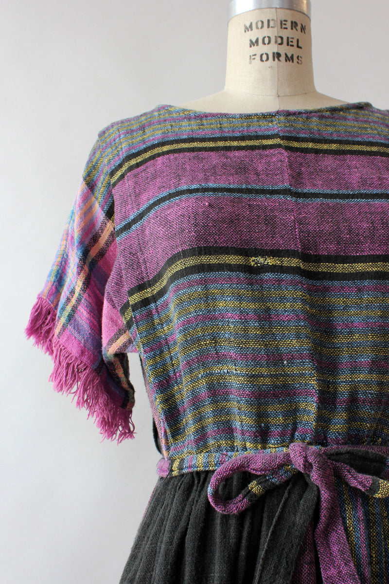 Dusk Woven Fringe Dress S/M
