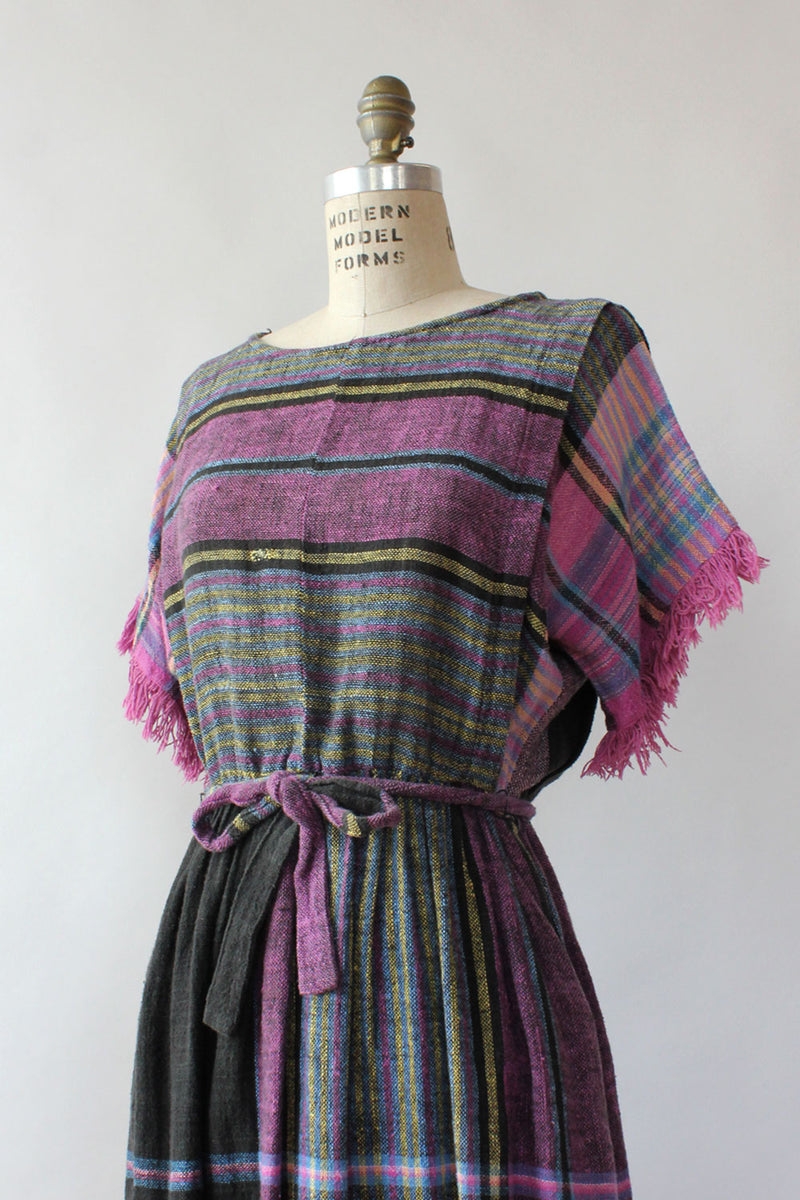 Dusk Woven Fringe Dress S/M