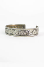 Delicate Floral Etched Cuff
