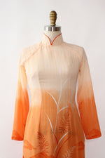 Vietnamese Landscape Chiffon Dress XS