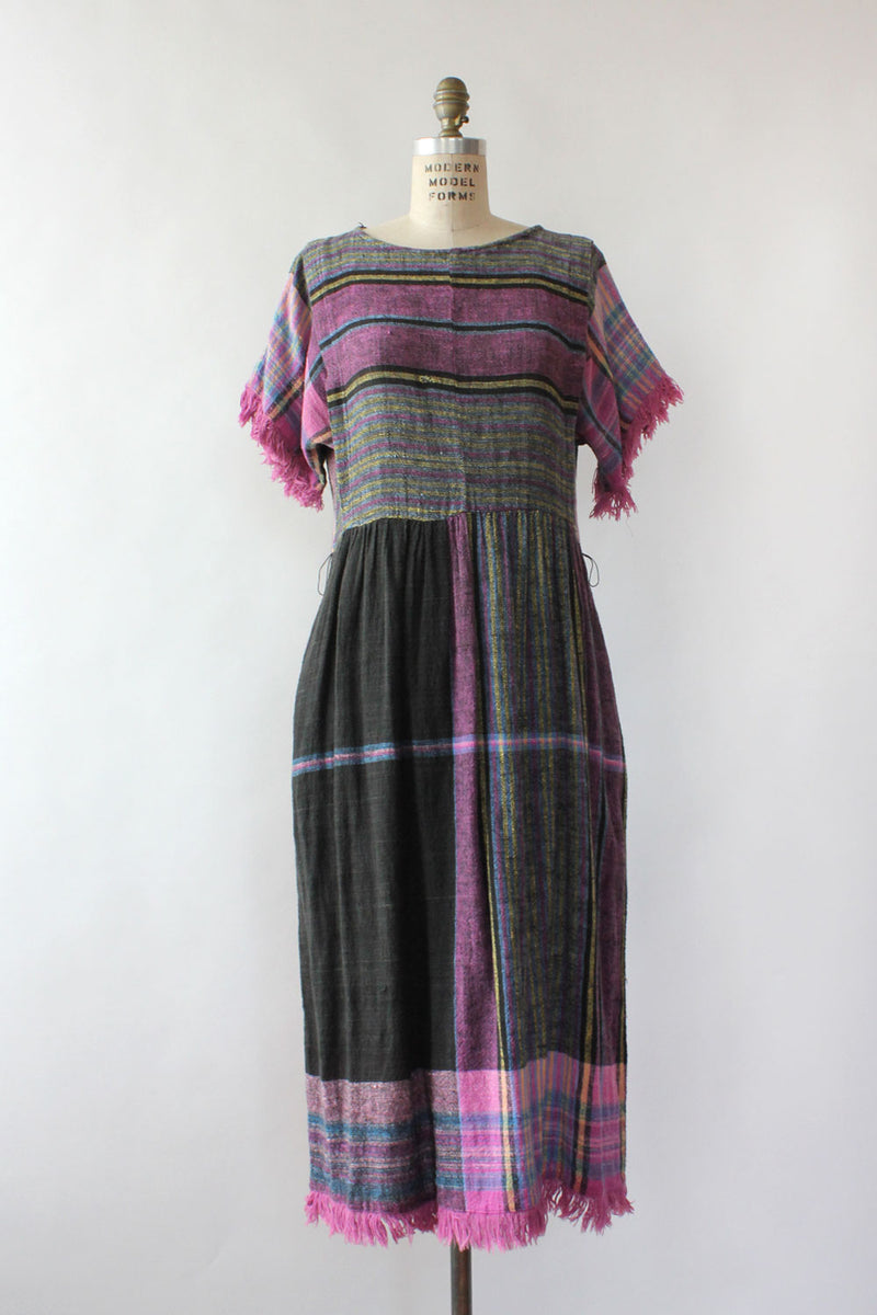 Dusk Woven Fringe Dress S/M