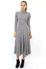 Betsey Johnson punk label houndstooth dress M