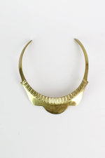 brass choker necklace